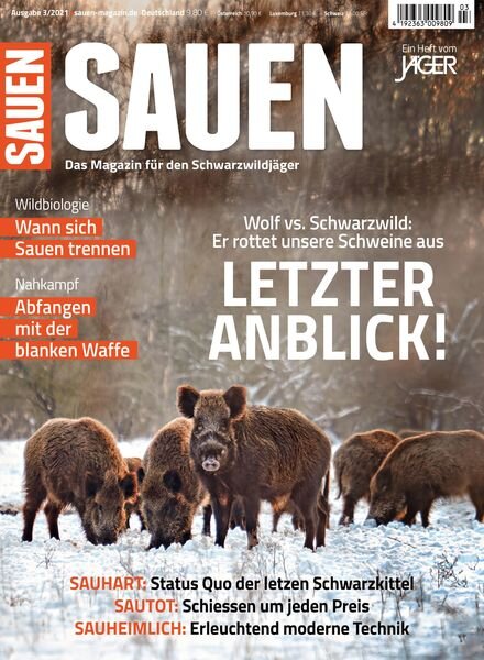 Sauen – 07 Dezember 2021 Cover