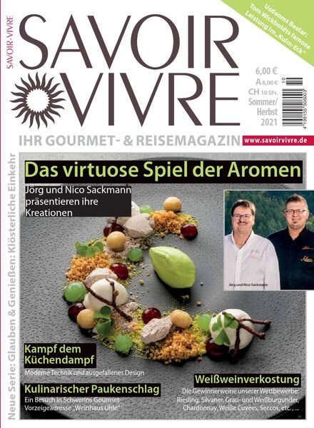 Savoir-Vivre – Sommer-Herbst 2021 Cover
