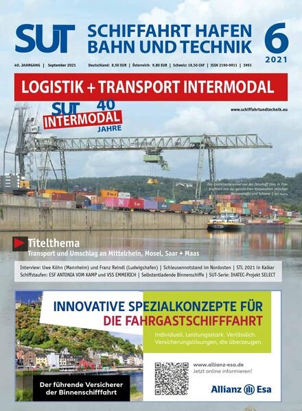 Schiffahrt Hafen Bahn und Technik – September 2021 Cover