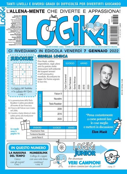 Settimana Logika – 10 dicembre 2021 Cover