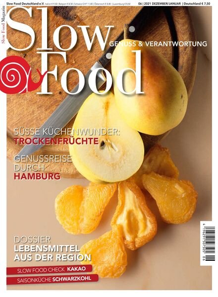 Slow Food Magazin – 30 November 2021 Cover
