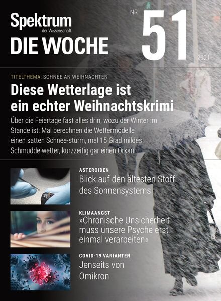 Spektrum – Die Woche – 23 Dezember 2021 Cover