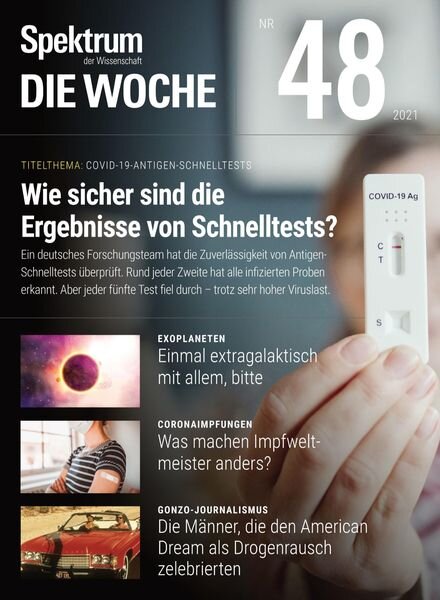 Spektrum – Die Woche – Dezember 2021 Cover