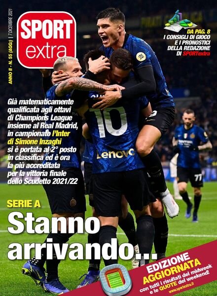 SPORTextra – 10 Dicembre 2021 Cover