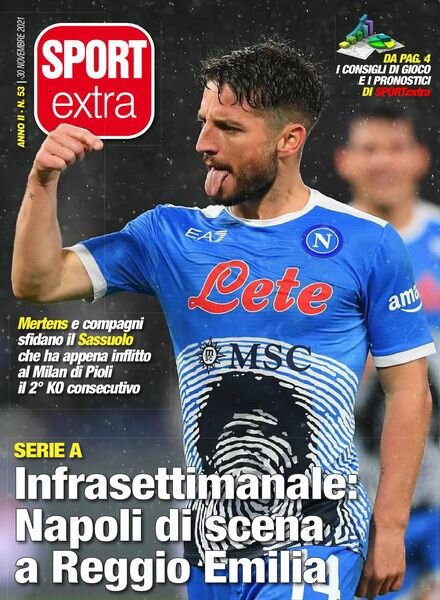 SPORTextra – 30 Novembre 2021 Cover