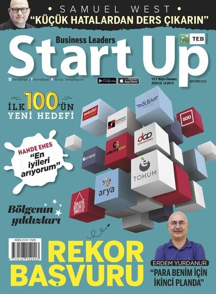 Startup Turkiye – Mayis 2019 Cover