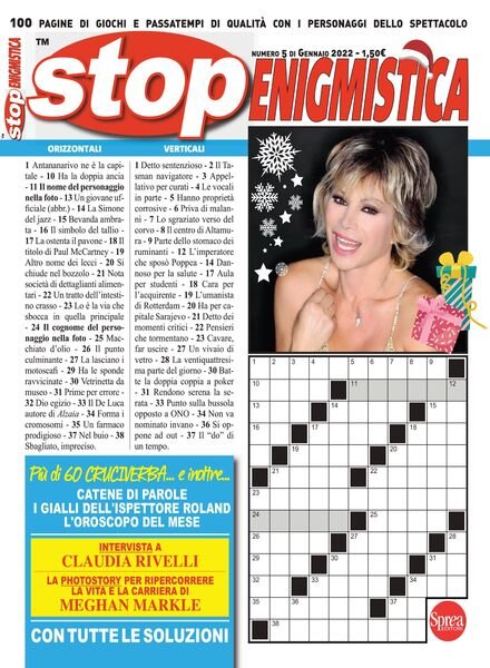 Stop Enigmistica – gennaio 2022 Cover
