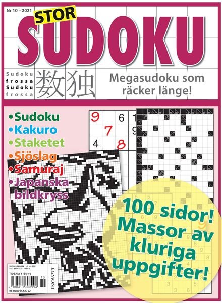 Sudoku Frossa – 02 december 2021 Cover