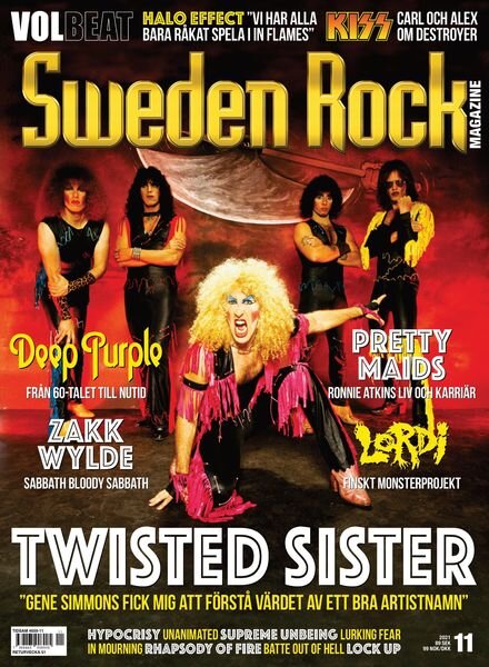 Sweden Rock Magazine – 23 november 2021 Cover