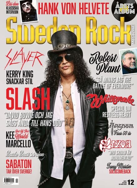 Sweden Rock Magazine – december 2021 Cover