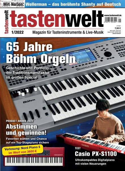 Tastenwelt – Dezember 2021 Cover
