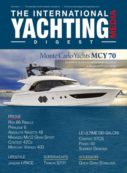 The International Yachting Media Digest (Edizione Italiana) N 1 – Gennaio-Marzo 2019 Cover