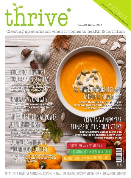 Thrive Magazine – December 2019 Cover