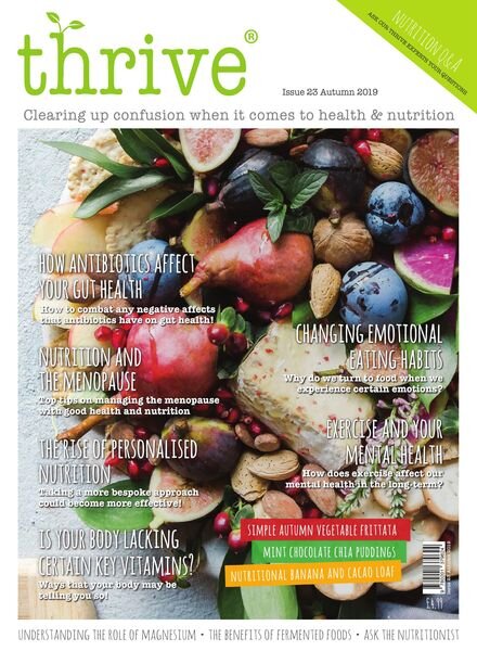 Thrive Magazine – September 2019 Cover