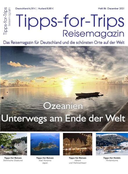 Tipps for Trips – Dezember 2021 Cover