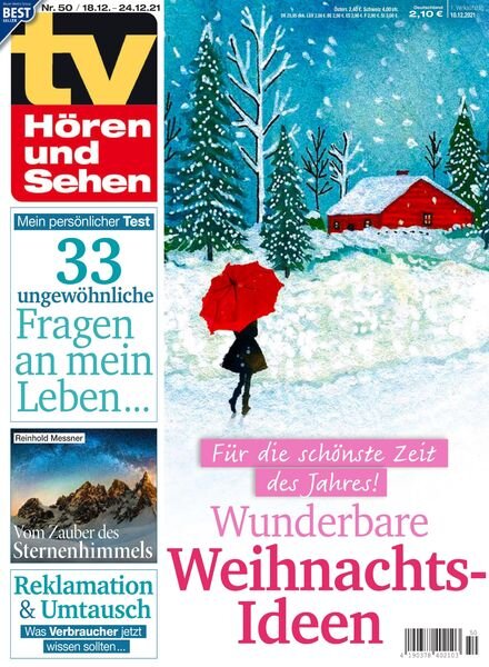 TV HOren und Sehen – 10 Dezember 2021 Cover