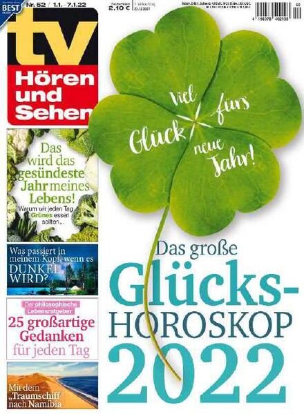 TV Horen und Sehen – 23 Dezember 2021 Cover
