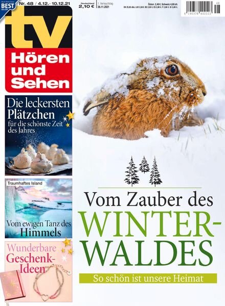 TV HOren und Sehen – 26 November 2021 Cover
