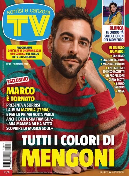 TV Sorrisi e Canzoni – 07 dicembre 2021 Cover