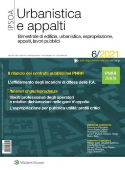 Urbanistica e appalti – Dicembre 2021