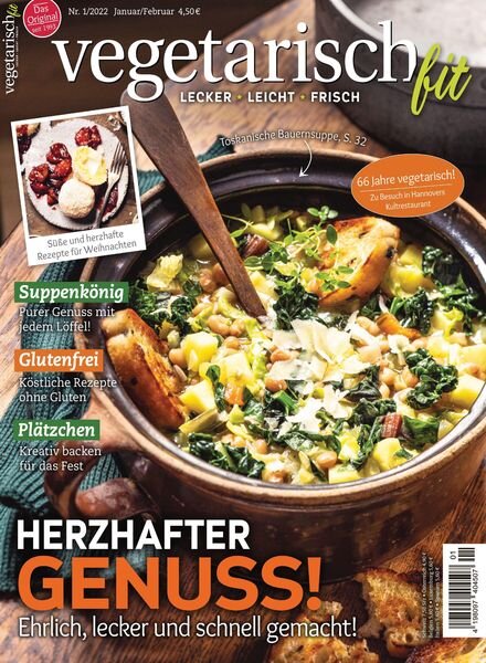 vegetarisch fit – 01 Dezember 2021 Cover