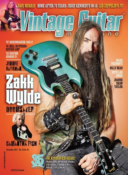 Vintage Guitar – January 2022 Cover