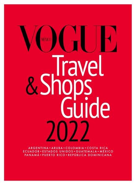 Vogue Travel & Shop’s Guide – enero 2022 Cover