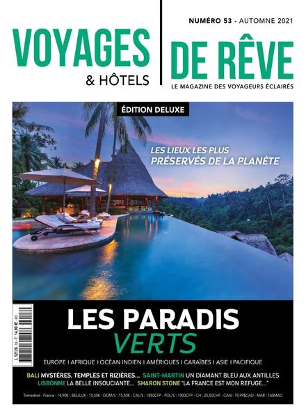 Voyages & Hotels de reve – Automne 2021 Cover