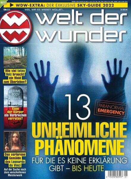 welt der wunder – 03 Dezember 2021 Cover