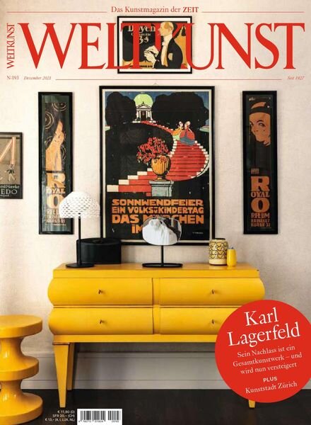 Weltkunst – Dezember 2021 Cover