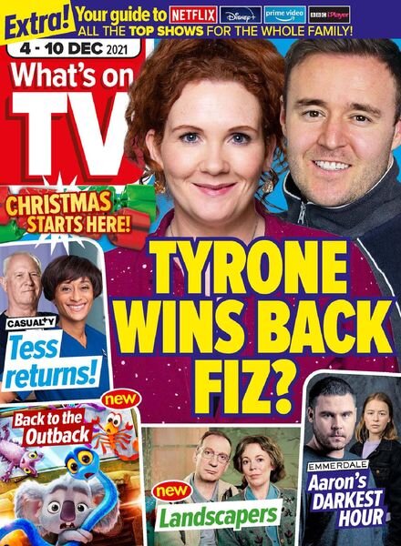 What’s on TV – 04 December 2021 Cover