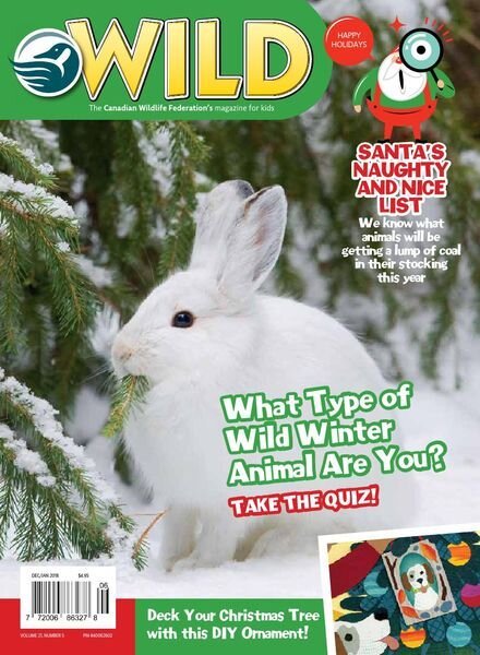 Wild Magazine for Kids – December 2017 – January 2018 Cover