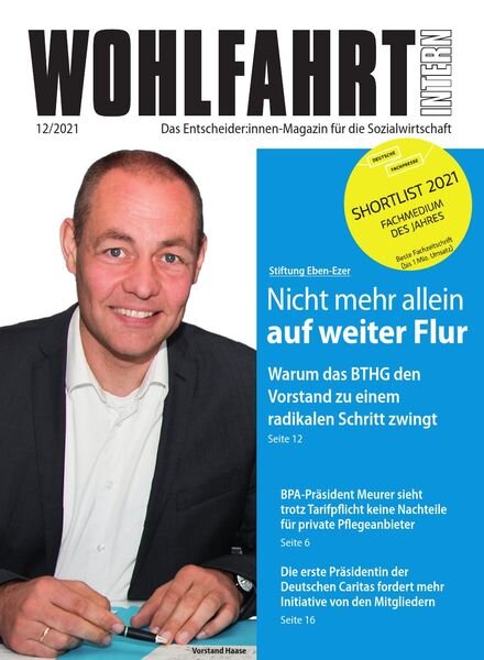 Wohlfahrt Intern – Dezember 2021 Cover
