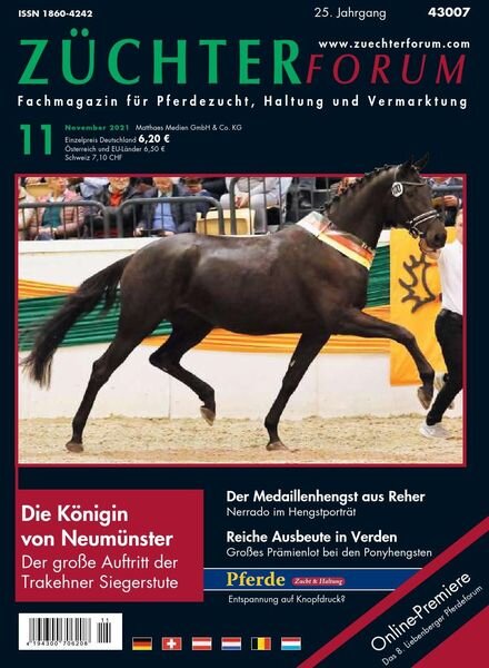Zuchterforum – November 2021 Cover
