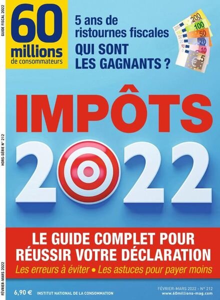 60 Millions de Consommateurs – Hors-Serie – Fevrier-Mars 2022 Cover