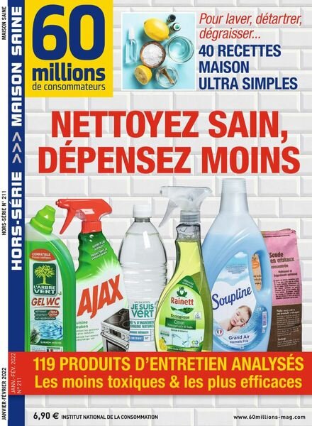 60 Millions de Consommateurs – Hors-Serie – Janvier-Fevrier 2022 Cover