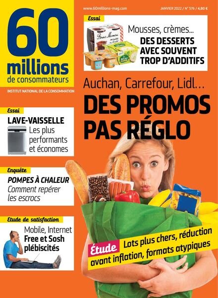 60 Millions de Consommateurs – Janvier 2022 Cover