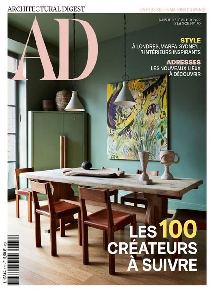 AD Architectural Digest France – janvier-fevrier 2022 Cover