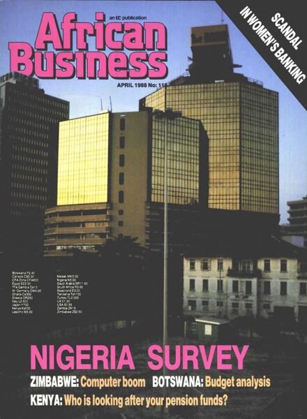 African Business English Edition – April 1988 Cover