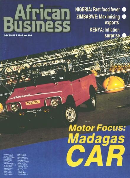 African Business English Edition – December 1986 Cover