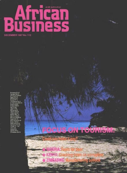 African Business English Edition – December 1987 Cover