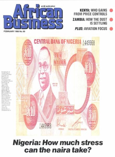 African Business English Edition – February 1986 Cover