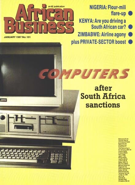African Business English Edition – January 1987 Cover