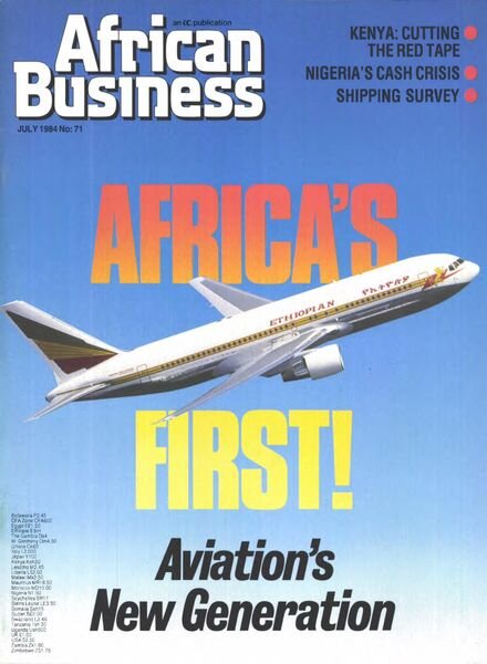 African Business English Edition – July 1984 Cover