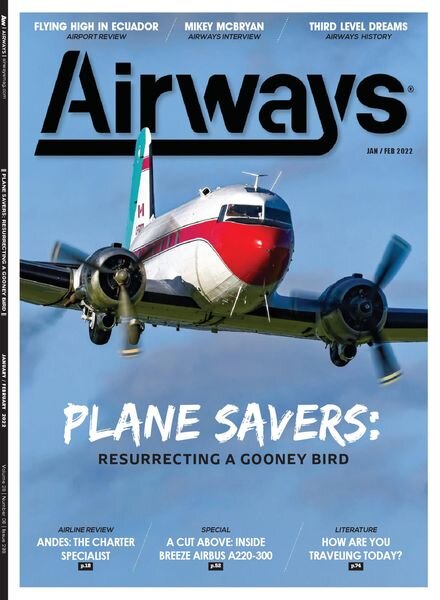 Airways Magazine – January 2022 Cover