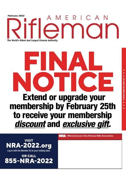 American Rifleman – February 2022 Cover