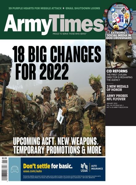 Army Times – January 2022 Cover