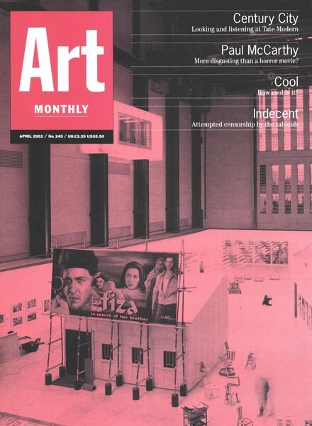 Art Monthly – April 2001 Cover