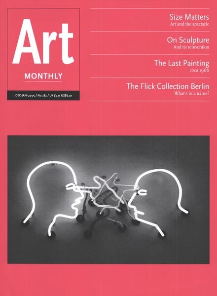 Art Monthly – December-January 2004-05 Cover