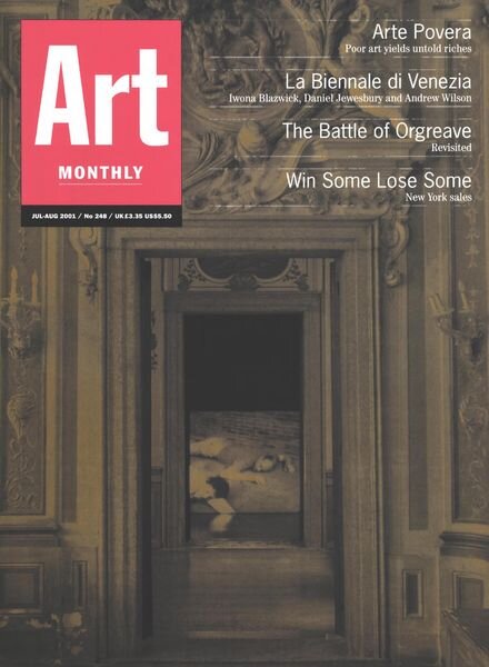 Art Monthly – July-August 2001 Cover